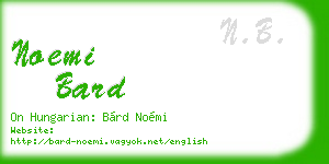 noemi bard business card